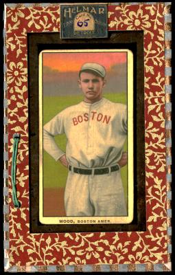 Picture, Helmar Brewing, T206-Helmar Card # 65, Smokey Joe Wood, Standing, Boston Red Sox